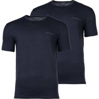 EMPORIO ARMANI Herren T-Shirts blau Baumwolle & Mix unifarben
