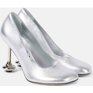 Loewe Toy metallic leather pumps - silver - EU 36