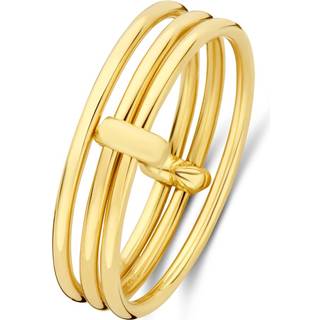 Isabel Bernard Cour d'Honneur Adora 14 karat golden 3-piece multiring IB330102