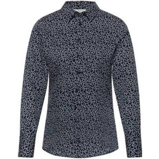 shirt-blouse in navy printed