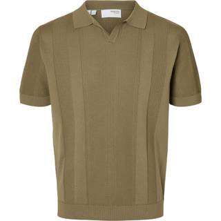 Kortærmet Strikket Poloshirt