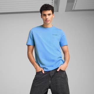 Men's Puma Graphics 3 Circles T-Shirt, Blue, Size XXL, Clothing - Light Blue - XXL