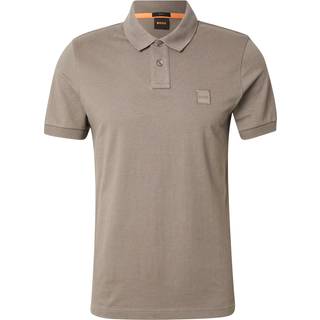 BOSS Orange Herren Polo-Shirt braun Slim Fit