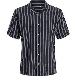 Jack & Jones Enzo Stripe Resort Shirt SS Sky Captain
