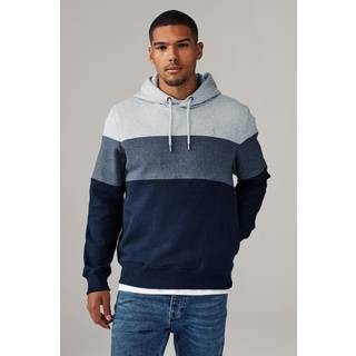 Next Blue Overhead Hoodie Colour Blocking Sweatshirt