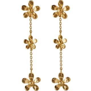 Pernille Corydon wild poppy øreringe forgyldt sølv - e-363-gp