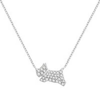 Radley RYJ2465 Silver CZ Jumping Dog Necklace - J81201