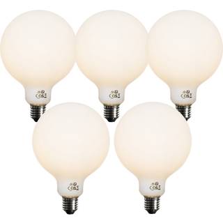 Sæt med 5 E27 Dæmpbare LED Pærer Opal G125 5W 450 lm 3000K