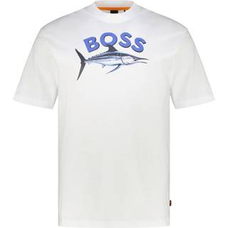 BOSS Orange Herren T-Shirt weiß