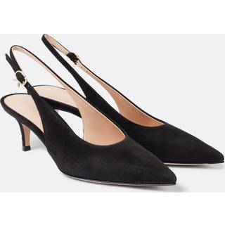 Gianvito Rossi Robbie 55 suede slingback pumps - black - EU 38.5