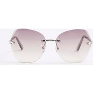 River Island River Island Silver Oversized Sunglasses
