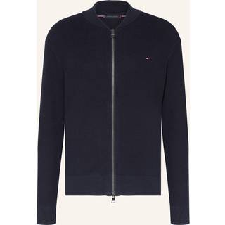 Textured Baseball Collar Zip-Thru Jumper