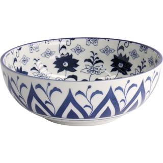 Tokyo design studio Blue Botan skål 20 cm, blå/hvid