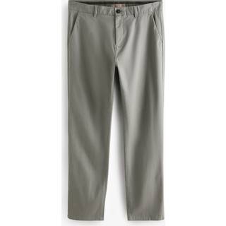 Next Grey Light Straight Fit Stretch Chinos Trousers