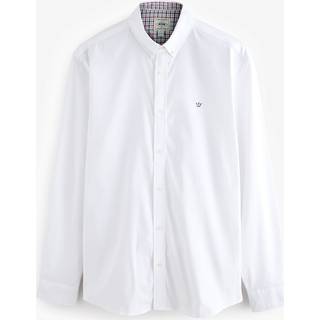 Next White Stretch Oxford Long Sleeve Shirt