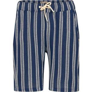 Blend Blend Blue Textured Striped Shorts