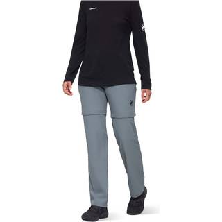 Mammut Women's Hiking V Zip Off Pants Zip off-bukser Damer størrelse 40 - Regular farve grå
