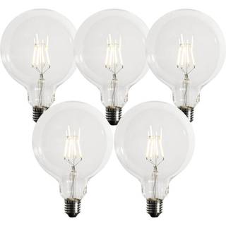 Sæt med 5 E27 Dæmpbare LED Pærer G125 5W 450 lm 3000K