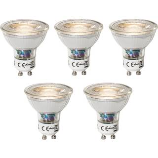 Sæt med 5 GU10 dæmpbare LED-pærer 3W 200 lm 3000K