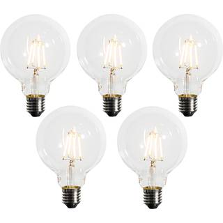 Sæt af 5 E27 Dæmpbar LED-pære G95 5W 450lm 2200K