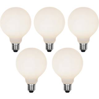 Sæt med 5 E27 3-trins dæmpbare LED-pærer G95 Matt 5W 550lm 3000K