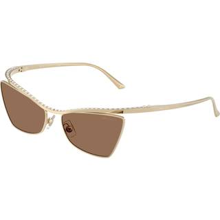 Jimmy Choo Kvinde JC4014H 300673 Solbriller Metal Guld Brun Cat Eye Normal