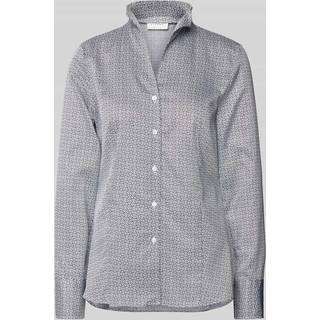 shirt-blouse in black printed