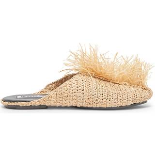 Jil Sander Fringed raffia mules - neutrals - EU 40.5