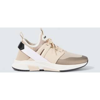 Tom Ford Jago leather-trimmed sneakers - beige - EU 43