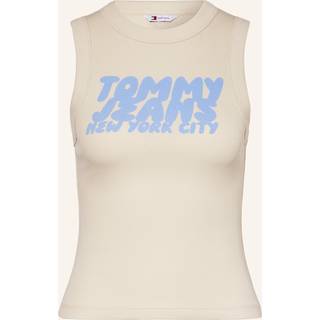 Tank top Tommy Jeans Slim Bubble Tank Top Beige M - Beige - M