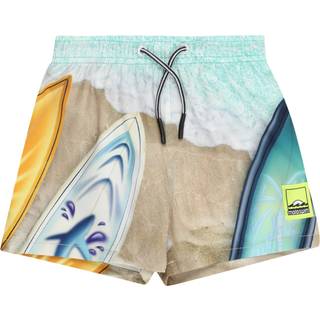 Molo Niko Board Shorts Surf Art 98/104 cm  Beige  98/104 cm  Unisex