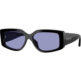 VOGUE EYEWEAR Kvinde VO5642SU W44/76 Solbriller Acetat Sort Violet Firkantet Normal