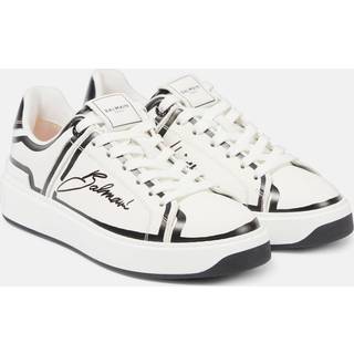 Balmain B-Court logo leather low-top sneakers - white - EU 39