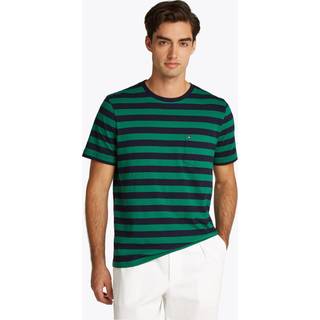 Tommy Hilfiger Normal pasform Essential 100% bomulds-T-shirt med mærke Brystkasse / skrin lommeMiddel