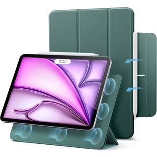 iPad Air 13" (2025 / 2024) ESR Rebound Magnetic Flip Cover - Grøn