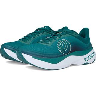 TOPO ATHLETIC Aura Stability Running Shoe Men - Green, White, Size 8.5 - green