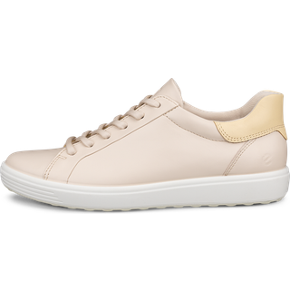 ECCO Soft 7 W - Sneakers i læder til damer - Beige - Size: 39 (UK 6)