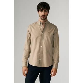 Next Stone Natural Regular Fit Long Sleeve Oxford Shirt