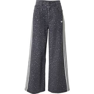 adidas Originals Leopard Print Denim Jeans, Black - 32