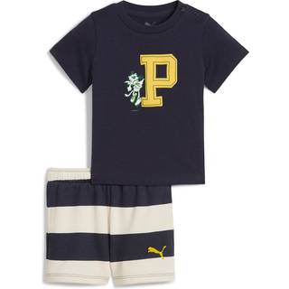 Minicats SUPER Puma Tee and Shorts Set Toddler, Blue, Size 4-6M, Clothing - New Navy - 4-6M