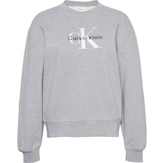 Monogram Logo Relaxed Sweatshirt - Grey - XXL