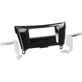 Monteringsramme 2-DIN Nissan Qashqai/X-Trail, piano sort