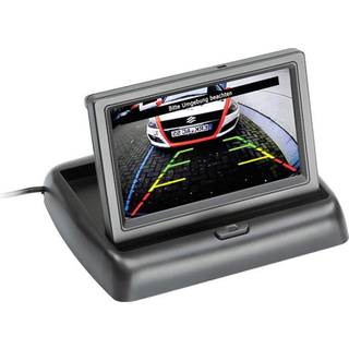 Sammenklappelig skærm 4,3"" med 2 videoindgange