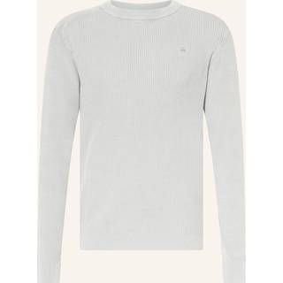Serrated Knitted Sweater - Grey - Men