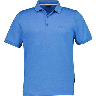 HECHTER PARIS Herren Polo-Shirt blau meliert