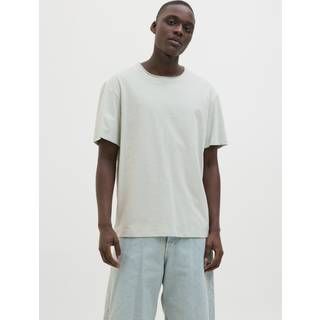 Ensfarvet O-hals T-shirt