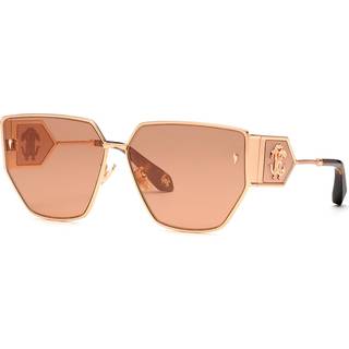 Roberto Cavalli Kvinde SRC092 8FCG Solbriller Metal Guld Geometrisk Normal