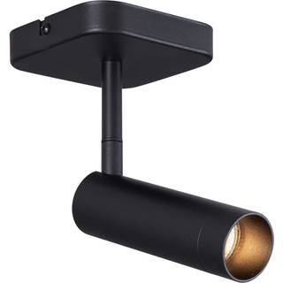 Moderne loftspot sort rund GU10 35mm drejelig og vipbar - Kate