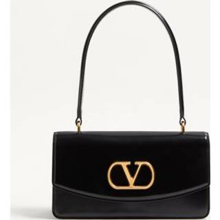 Valentino Garavani Vain Small VLogo leather shoulder bag - black - One Size