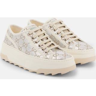 Gucci Tennis 1977 GG Canvas platform sneakers - silver - EU 38.5